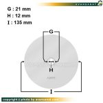 ابعاد و اندازه پروانه آب پخش کن پمپ 1 اسب جتی لیو مدل های AJM75S.AJM75H