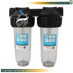 هوزینگ 10 اینچ ورودی 3/4 اینچ دو مرحله ای Soufilter