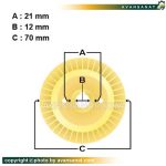 پروانه آب پخش کن برنجی پمپ 0.8 اسب محیطی لیو مدل APM60