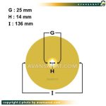 پروانه آب پخش کن پمپ 1.5 اسب بشقابی لیو مدل 2ACM110