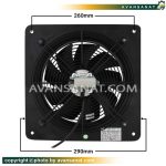 هواکش زیلابگ 15 سانت آکسیال مدل YWF 4E-200B-92/15