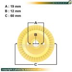 پروانه آب پخش کن برنجی پمپ 0.5 اسب