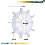 پروانه خنک کننده الکتروموتور طرح چینی سایز 65