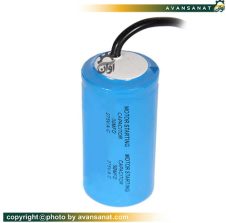 خازن خشک 400 میکروفاراد کابل‌دار